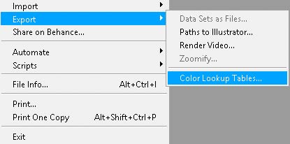 Color Lookup Tables